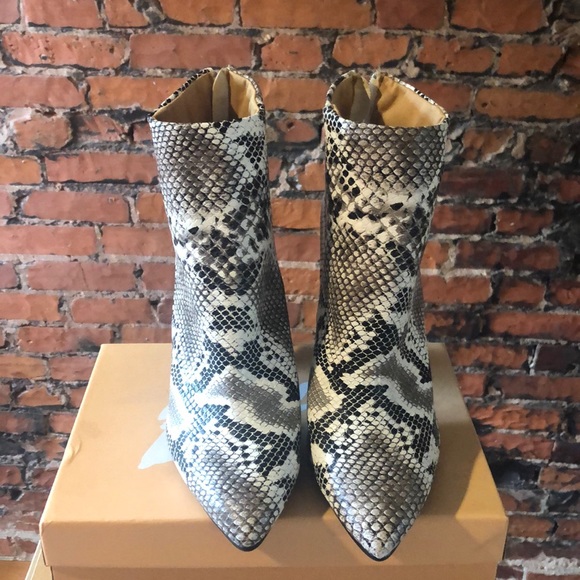 Shoes - SnakeSkin Ankle Boots